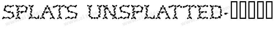 Splats Unsplatted字体转换